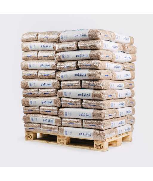 Pellini Holzpellets Sackware Palette 990kg
