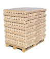 Nadelholzbriketts rund, ohne Loch 960kg Palette